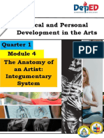 Physical and Personal Development in The Arts: Quarter 1 The Anatomy of An Artist: Integumentary System