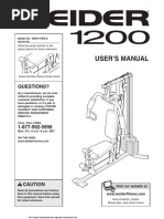 Weider 1200 Manual