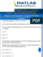 Signals and Systems Assignment Help