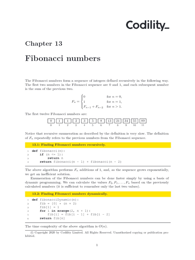11 Fibonacci | PDF | Time Complexity | Dynamic Programming