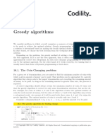 Greedy Algorithms: 16.1. The Coin Changing Problem