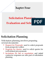 Chapter 4&5 Solicitation Planning, Evaluation & Selection
