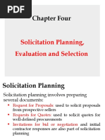 Chapter 4&5 Solicitation Planning, Evaluation & Selection