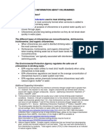 Chloramine by Us Regulation