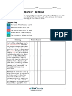 Close Reading Organizer - Epilogue: Themes Key