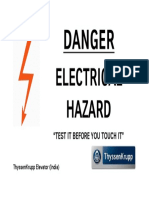 CAUTION - ELECTRICAL Test It