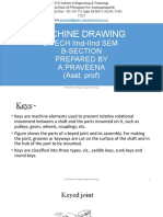 Machine Drawing: B.Tech Iind-Iind Sem B-Section Prepared by A.Praveena (Asst. Prof)