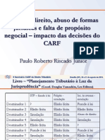 II SEMINÁRIO CARF (4-B) PAULO RISCADO - Abuso de Direito - Formas e Falta de Proposito Negocial