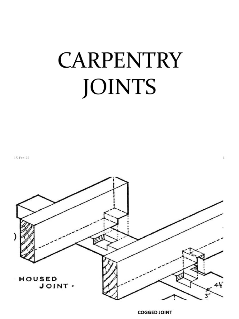 A Comprehensive Guide to Common Carpentry Joints PDF