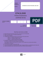 VCE English 2017 Answer Book Final