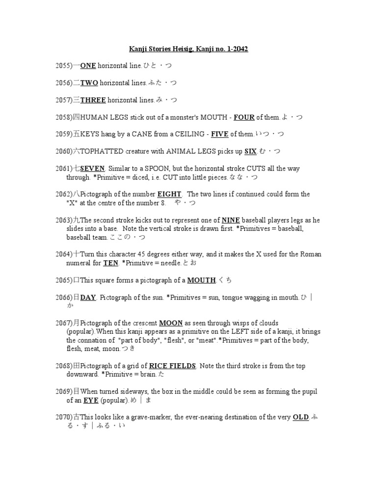 Heisig Complete v3 | PDF