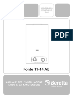 BERETTA Scaldabagno A Gas FONTE 11 14 AE