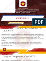 CWTS 10013: Polytechnic University of The Philppines Unisan, Quezon Branch
