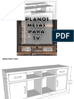 PLANOS para Hacer MUEBLES DE MADERA para TV