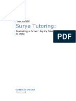 Surya Case Study Analysis