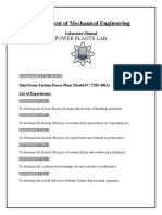 Power Plants Lab - Manual - Fall 2021