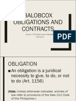 Module 1 BALOBCOX Introduction To Obligations and Contracts