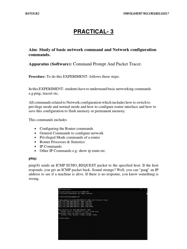 Computer Network Practical 3 PDF Computer Engineering