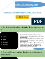 5th February Current Affairs 2022