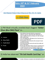 20th & 21st February Current Affairs 2022