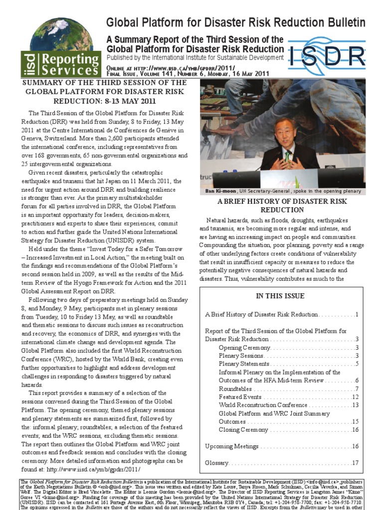 Daily Report - 8-13 May 2011 | PDF | Disaster Risk Reduction ...