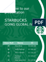 Welcome To Our Presentation: Starbucks