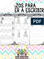 Cuaderno de Trazos para Aprender A Escribir Por Materiales Educativos Maestras