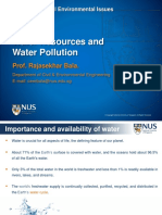Lecture 11 - Water Resources & Water Pollution - 2021