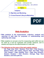 Lecture Notes on Web Analytics, Big Data Marketing