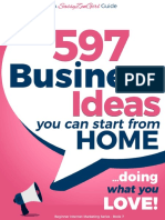 597 Business Ideas You Can Start From Home - Doing What You LOVE! ( PDFDrive )