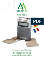 Med-Fit 3: Instruction Manual Betriebsanleitung Manuel D'instruction