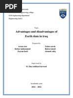 Advantages and Disadvantages of Earth Dam in Iraq