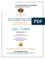 "Flight Reservation System": Visvesvaraya Technological University