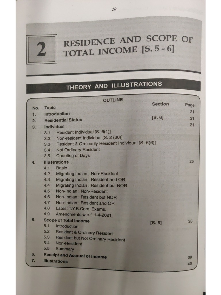 Residential Status 1 | PDF