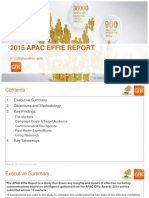 2015 Apac Effie Report: in Collaboration With