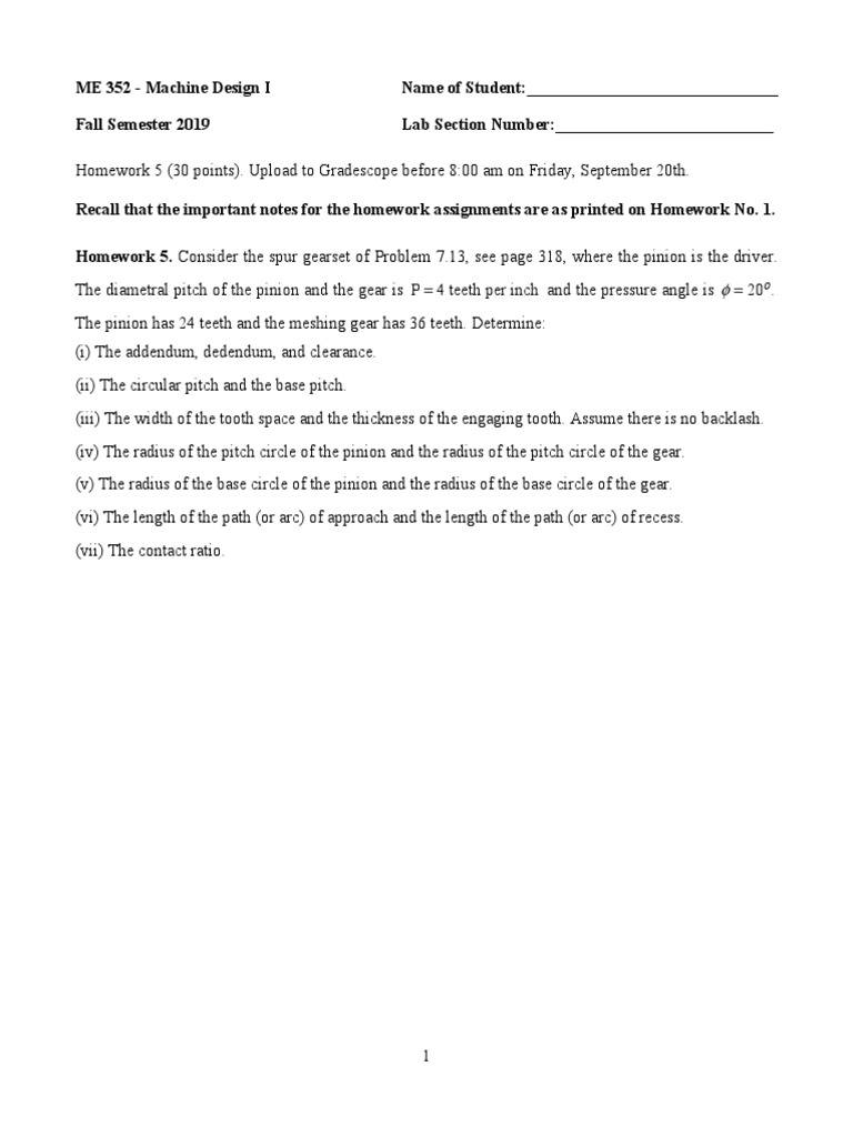 P 4 Teeth Per Inch 20 PDF Gear Mechanics