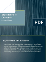 Exploitation of Customers