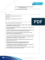 Language A: Language and Literature Internal Assessment Student Outline Form