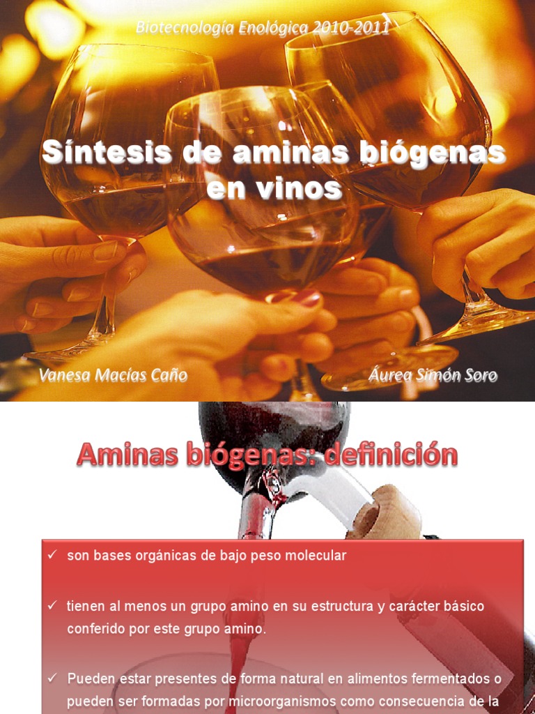 aminAS BIOGENAS EN VINO - BIOTECNOLOGIA ENOLOGICA | PDF | Vino ...