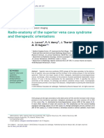 Radio-Anatomy of The Superior Vena Cava Syndrome and Therapeutic Orientations