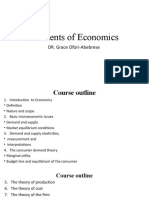 Elements of Economics: DR. Grace Ofori-Abebrese