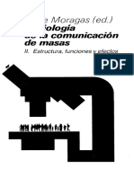 MORAGAS, M. Sociologia de La Comunicacion de Masas - II Estructura, Funciones y Efectos