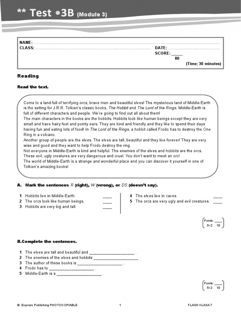 Flash Klasa 7 Testy Pdf