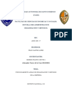 Tarea 2.4 Funcionamiento Areas de Organización y Metodos en Las Empresas