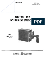 GEH-908P Control and Instrumental Switches Types SB-1 SB-9 and SB-10 - 2