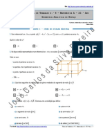 Ficha de Trabalho n.º 6 - Geometria Analítica No Espaço