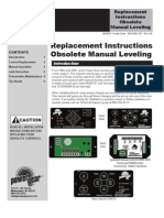 Replacement Instructions Obsolete Manual Leveling