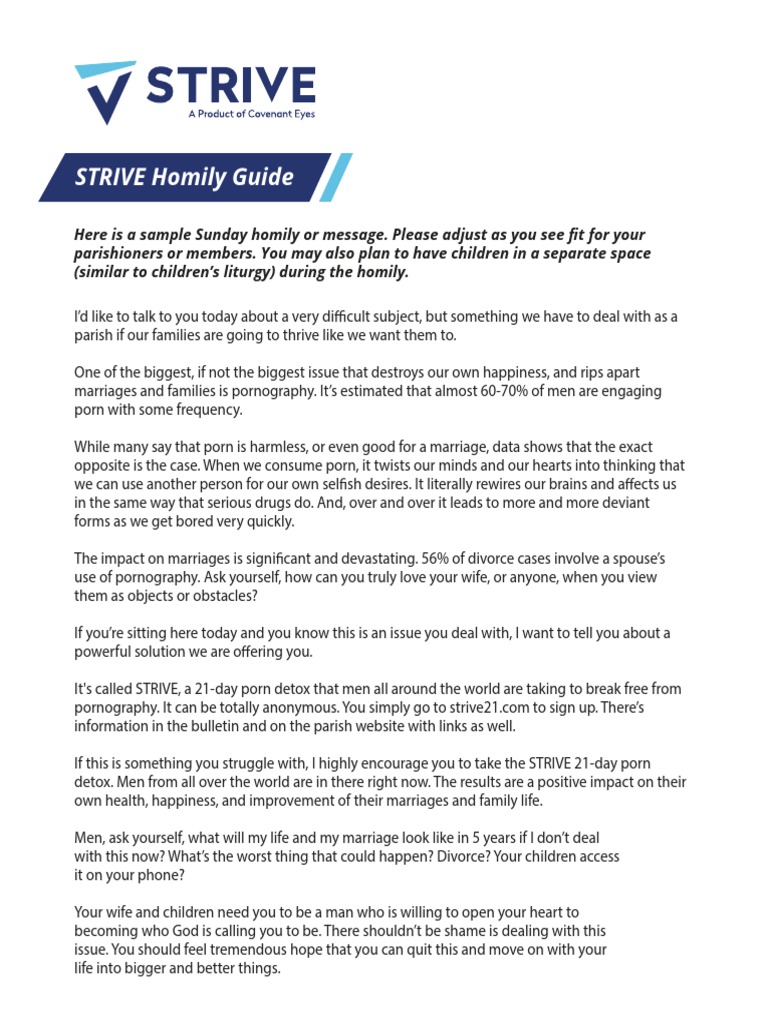 STRIVE: 21-Day Porn Detox Guide | PDF | Lifestyle