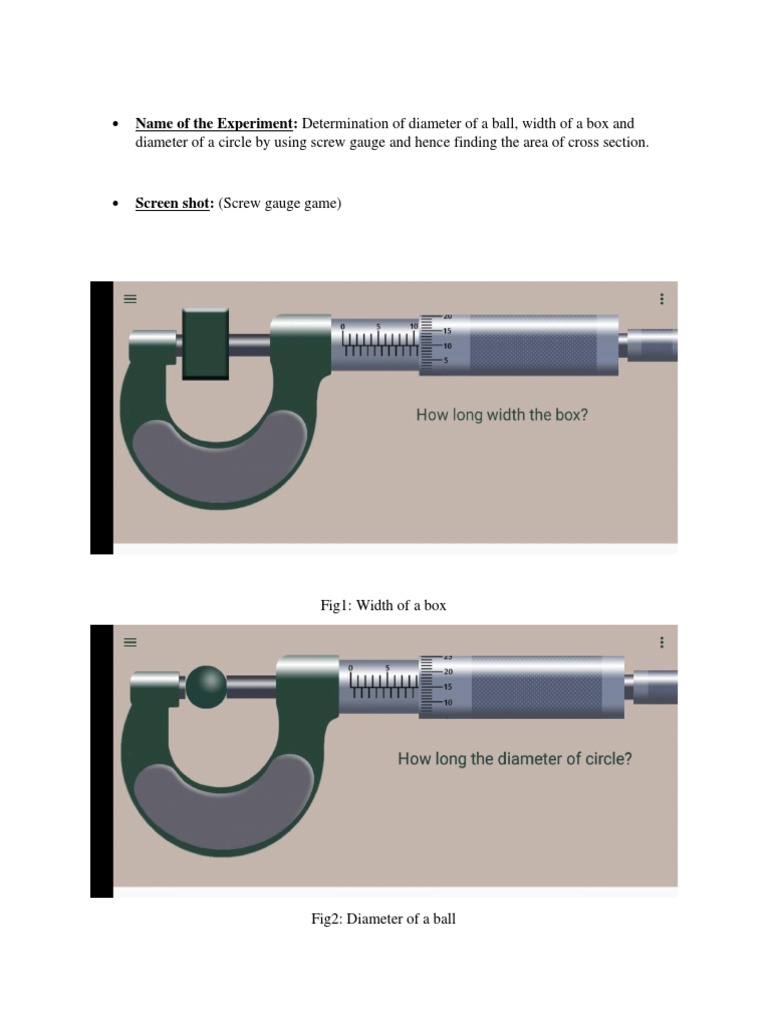 PDF of Screw Gauge | PDF