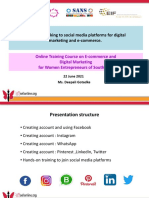 22 June - Session-3-Linking To Social Media Platforms For Digital Marketing and E-Commerce - Deepali Gotadke